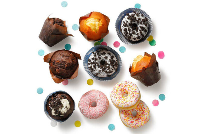 Traktatiemix muffins en donuts