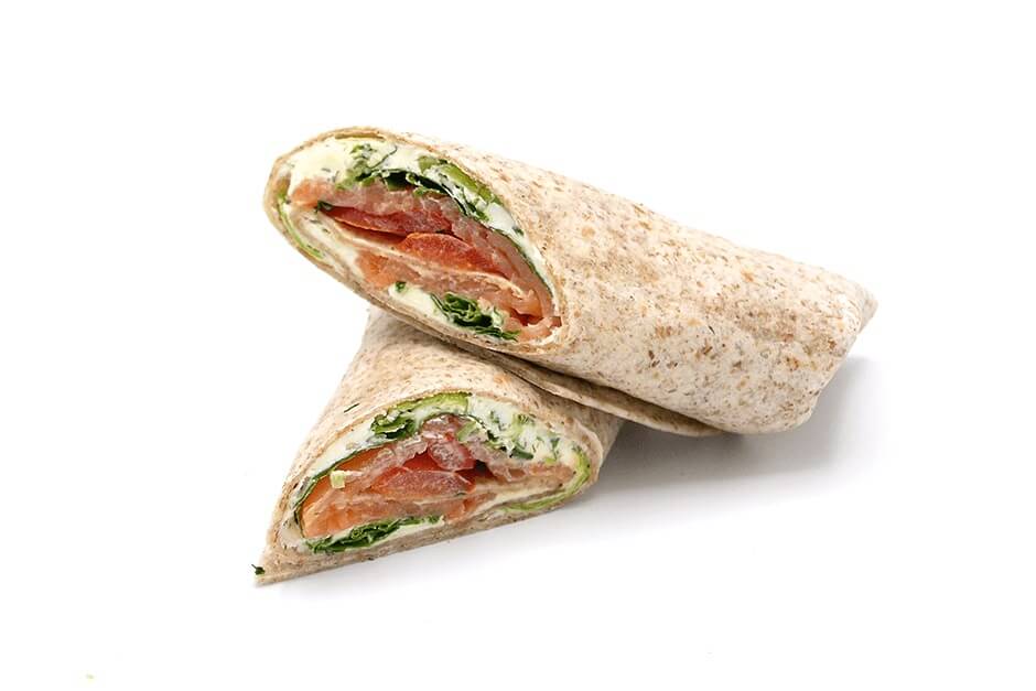 Wrap roomkaas zalm