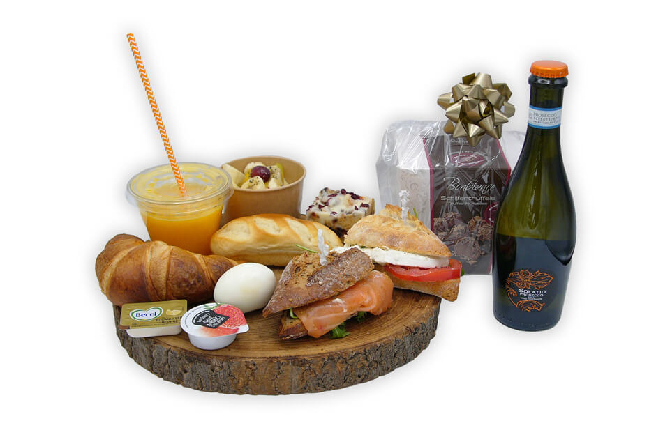 Luxe ontbijt met bubbels + chocobox