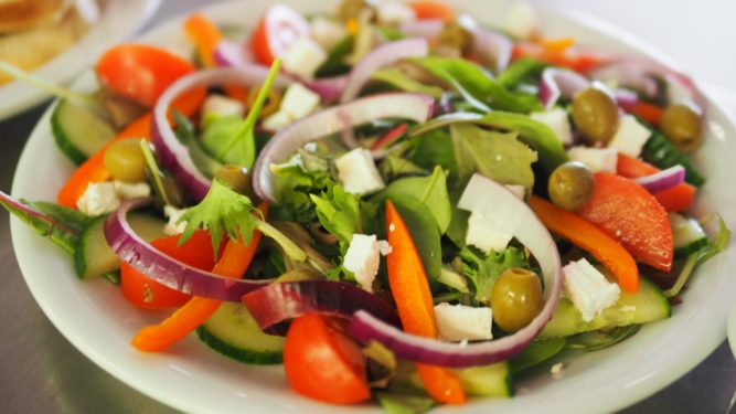 Gezonde salade lunch