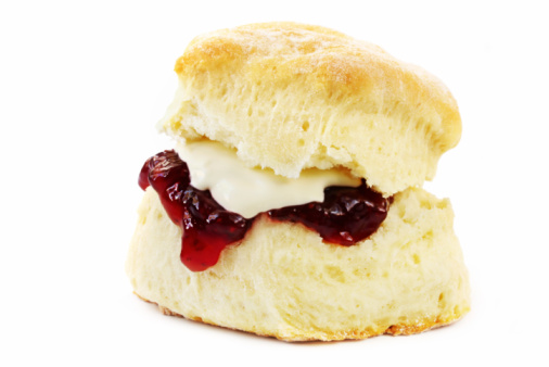 Scones met clotted cream en jam